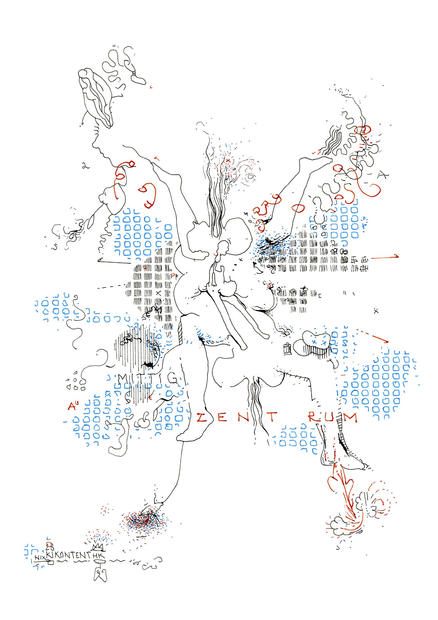 Hannes Kater: Tageszeichnung (Zeichnung/drawing) vom 25.04.2023 (1414 x 2000 Pixel)