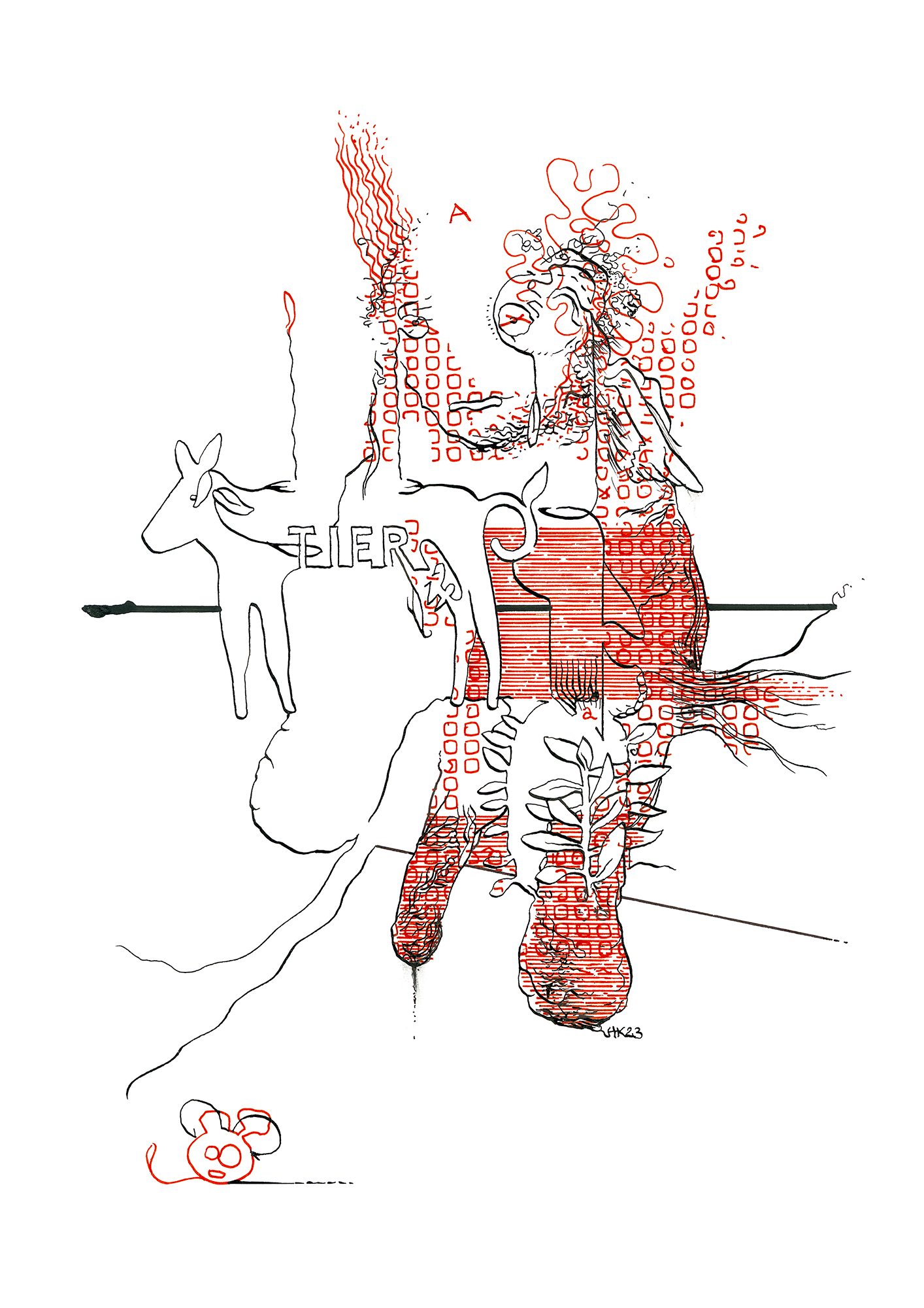 Hannes Kater: Tageszeichnung (Zeichnung/drawing) vom 11.05.2023 (1414 x 2000 Pixel)