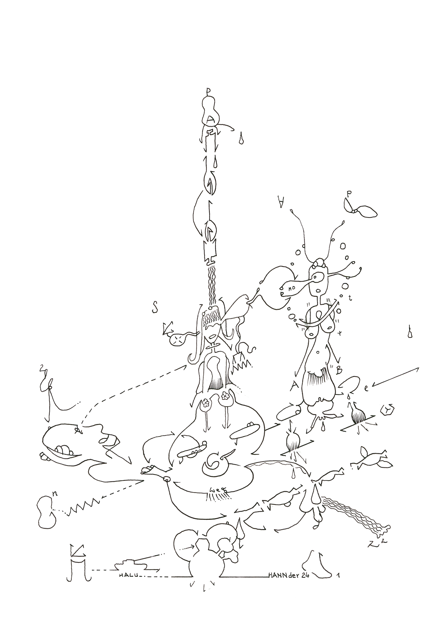 Hannes Kater –Tageszeichnung (Zeichnung/drawing) vom 29.10.2024 (1414 x 2000 Pixel)