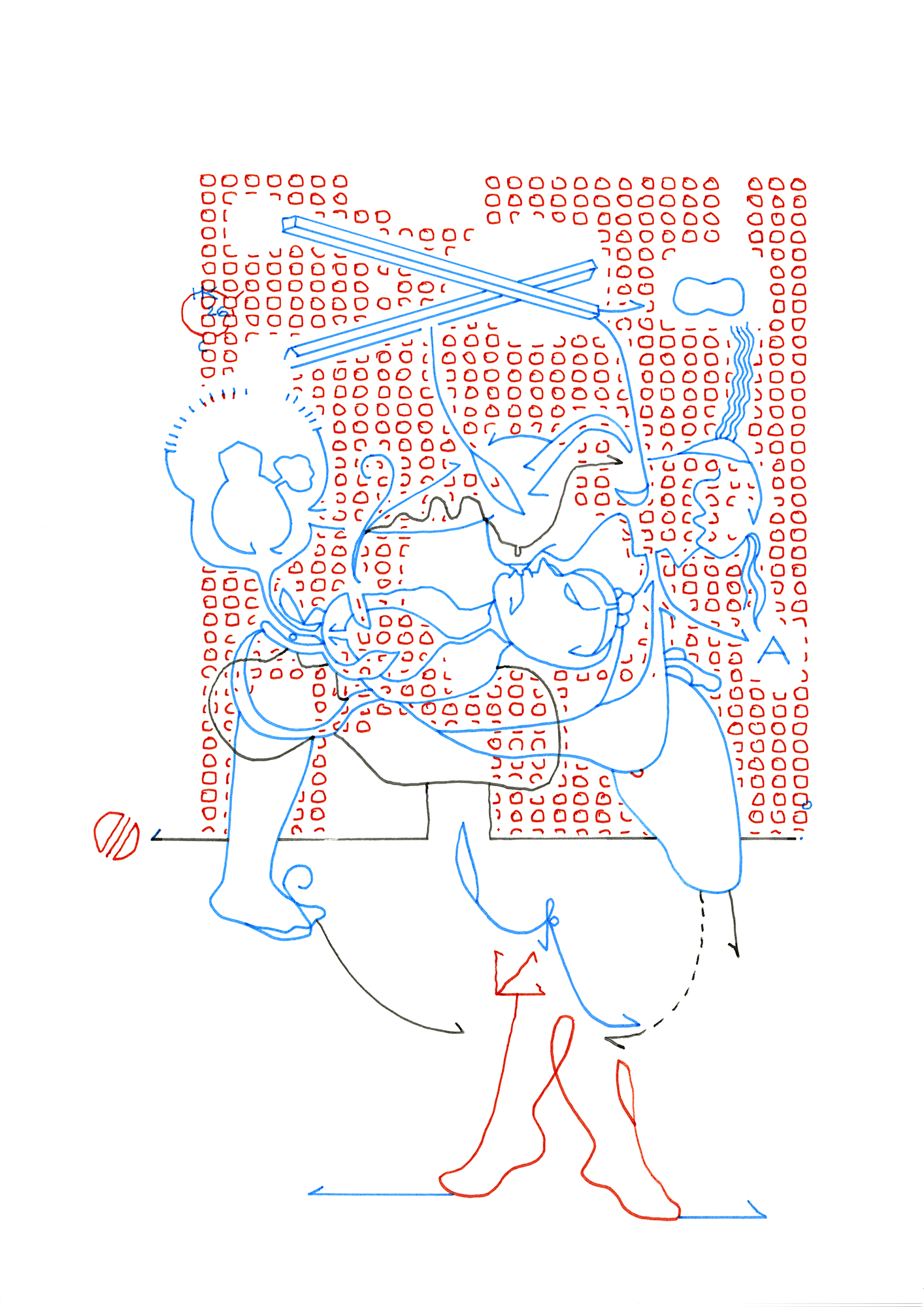 Hannes Kater  Tageszeichnung (Zeichnung/drawing) vom 04.02.2026 (1414 x 2000 Pixel)