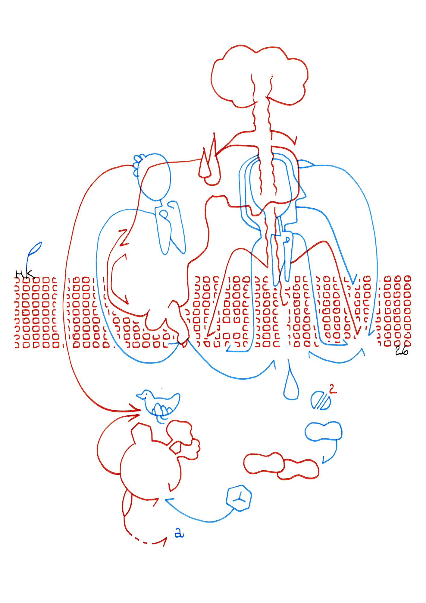 Hannes Kater  Tageszeichnung (Zeichnung/drawing) vom 09.08.2026 (1414 x 2000 Pixel)