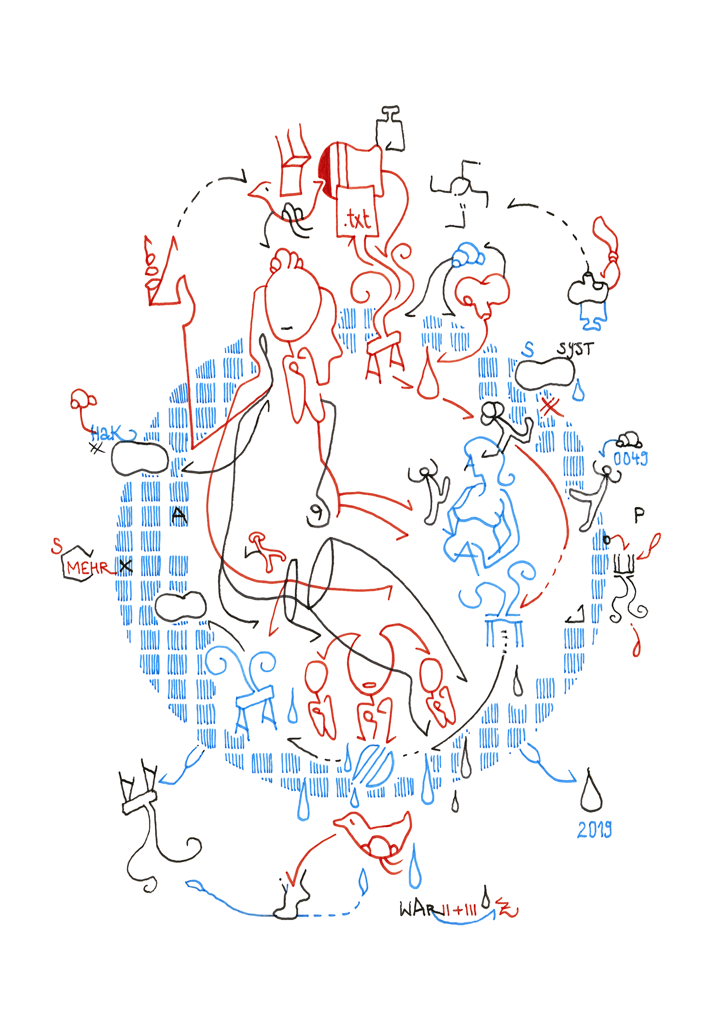Hannes Kater  Ziehungszeichnung (Zeichnung/drawing) vom 15.08.2026 (1414 x 2000 Pixel)