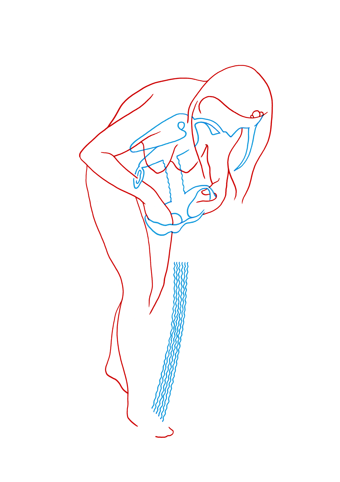 Hannes Kater  Tageszeichnung (Zeichnung/drawing) vom 21.10.2014 (1414 x 2000 Pixel)