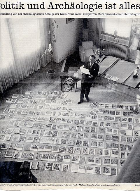Andr&eacute; Malraux - Foto (Ausriss) aus der FAZ aus dem jahr 2001