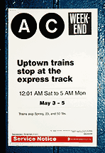 No A and C trains